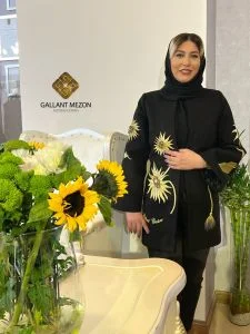 پالتو مجلسی گلدوزی و جواهر دوزی