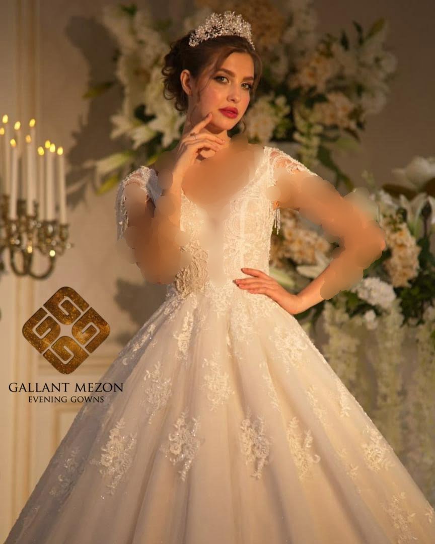 لباس عروس دکلته جدید 2021 و 1401 - مزون گالانت