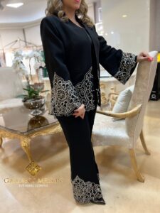 کت و شلوار زنانه مجلسی مشکی لاکچری - مزون گالانت